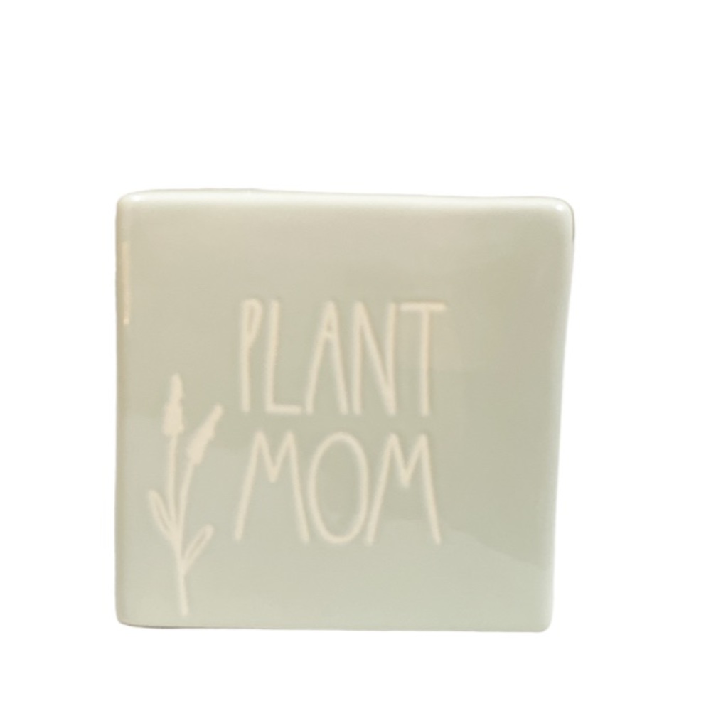 NEW Rae Dunn 🌱 PLANT MOM Double Sided Paperweight